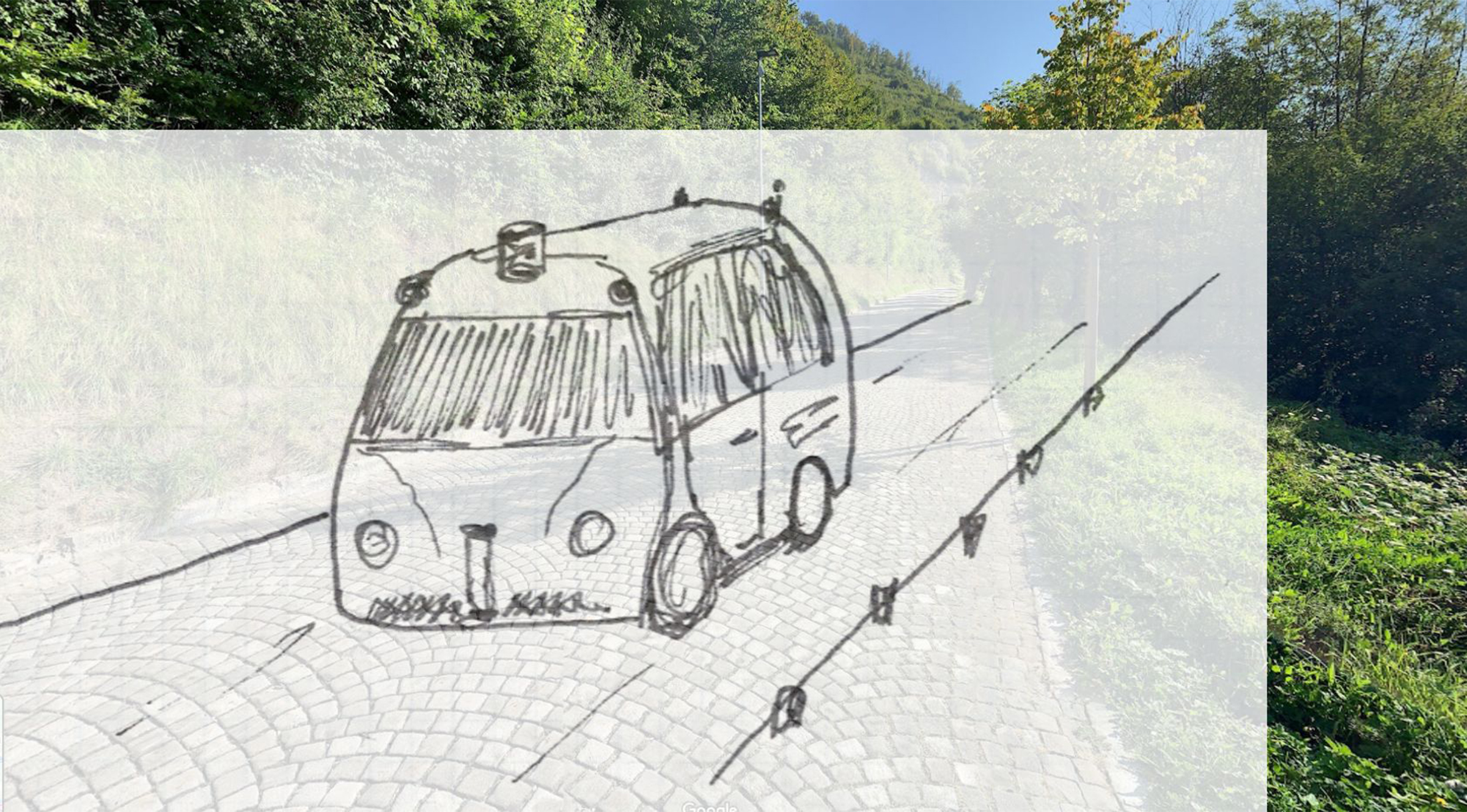 So könnte der Transfer mit einem selbstfahrenden Shuttle aussehen